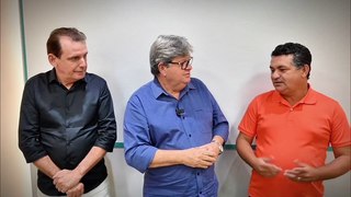 Durante encontro, João Azevêdo enaltece a gestão de Luiz Claudino: “Temos certeza da continuidade”