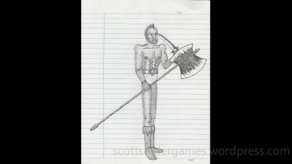 Barbarian Pencil Sketch Video #34 (03-26-2024)