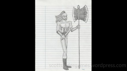 Barbarian Pencil Sketch Video #42 (03-26-2024)