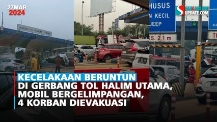 Kecelakaan Beruntun Di Gerbang Tol Halim Utama, Mobil Bergelimpangan, 4 Korban Dievakuasi
