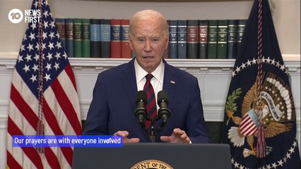 US President Responds To Baltimore Bridge Collapse