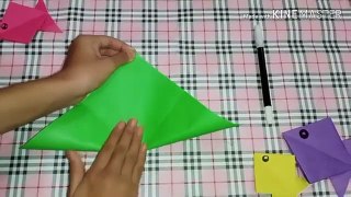 fish with origami paper