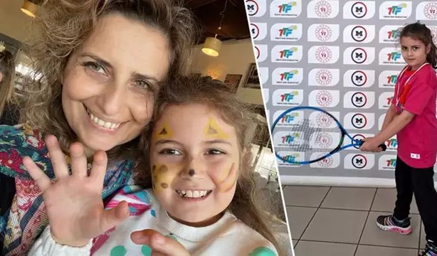 Lösemiyle savaşı süren Öykü Arin'den haber var: Teniste ilk madalyasını kazandı