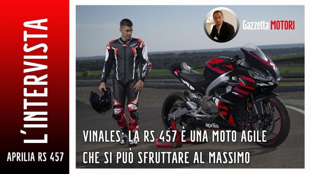 Aprilia RS 457, il test di Maverick Vinales