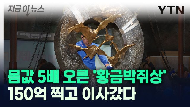 몸값 5배 오른 '황금박쥐상'...150억 찍고 이사갔다 [지금이뉴스] / YTN