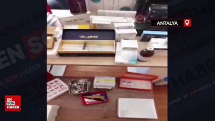 Ukraynalı kadın, Antalya'da kiraladığı evi estetik merkezine dönüştürmüş