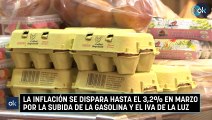 La inflación se dispara hasta el 3,2% en marzo por la subida de la gasolina y el IVA de la luz