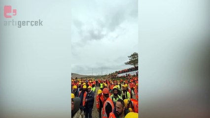 Akkuyu'da işçiler iş bıraktı