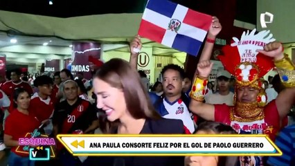 "Estoy feliz": Ana Paula Consorte emocionada por el gol de Paolo Guerrero