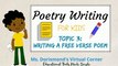 How to Write a Free Verse Poem | Poetry Writing for Kids