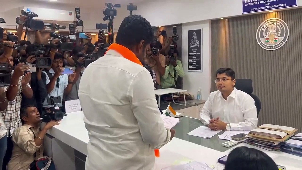 Loksabha Election 2024: अन्नामलै ने कोयम्बत्तूर लोकसभा सीट से किया नामांकन