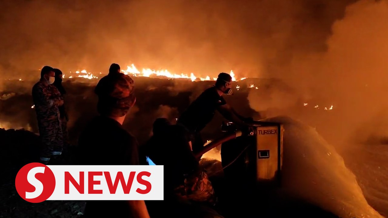 Firefighting foam deployed to battle KK landfill blaze