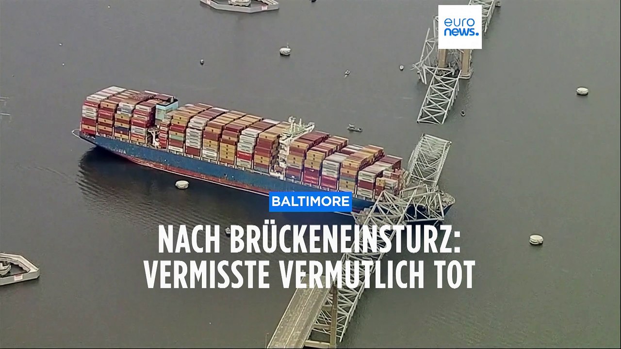 Nach Brückeneinsturz in Baltimore: Vermisste vermutlich tot
