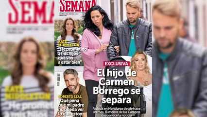 Primeras palabras del hijo de Carmen Borrego tras su separación de Paola Olmedo