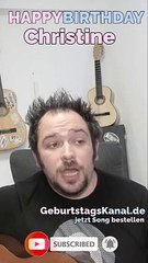 Happy Birthday, Christine! Geburtstagsgrüße an Christine