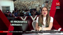 85 migrantes liberados en Oaxaca por autoridades