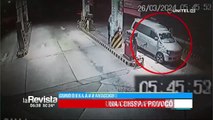 Cámara capta el momento exacto en el que un vehículo explota mientras realizaba la carga de combustible