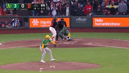 ¡Este pudiese ser el ultimo hit de Pablo Sandoval con los Gigantes de San Francisco!