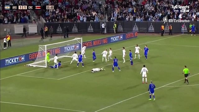 La selección argentina venció 3 a 1 a Costa Rica y cerró su gira por los Estados Unidos