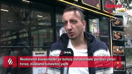 Önce hırsızlık yaptı, sonra dükkanın ortasına tuvaletini: Midemizi bulandırdı