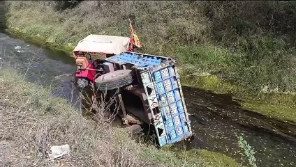 ओवरटेक कर रहे ट्रैक्टर चालक ने आगे चल रही ट्रैक्टर-ट्रॉली को मारी टक्कर, एक की मौत