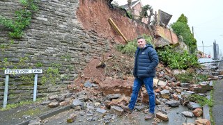 Dad facing £400k bill after ancient castle wall collapses outside his home