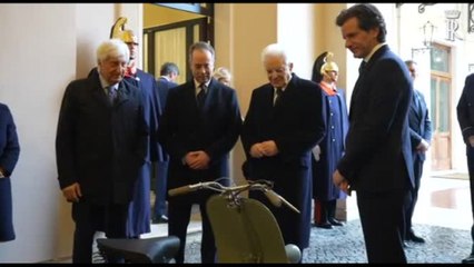 Mattarella ha ricevuto Matteo e Michele Colaninno per 140esimo Piaggio