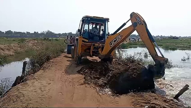 Complaint of illegal recovery by building a culvert on the river