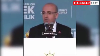 Hazine ve Maliye Bakanı Mehmet Şimşek AK Parti Batman mitinginde Kürtçe konuştu