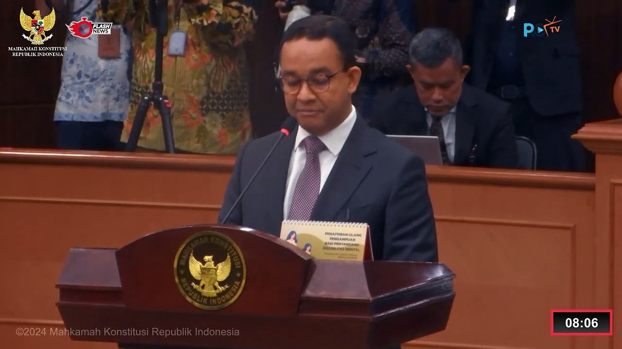 Begini Pidato Anies Baswedan di Sidang Gugatan Pemilu 2024