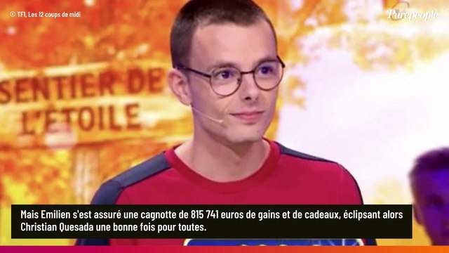 Les 12 coups de midi : Emilien surpasse Christian Quesada de l'histoire du jeu, sa cagnotte atteint un niveau fou !