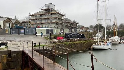 The Pier House at Charlestown, near St Austell, is undergoing restoration.