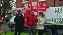 Residents protest over proposed development in Albrighton.