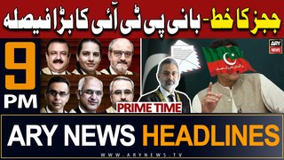 ARY News 9 PM Prime Time Headlines | 28th March 2024 | IHC Judges' Letter - PTI Cheif's Big Decision