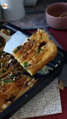 Crinkle cake salé au fromage de chèvre et miel