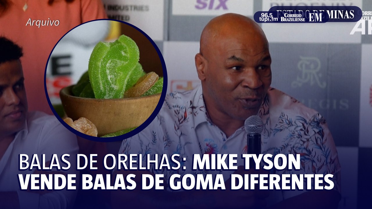 Mike Tyson vende bala de goma em forma de orelha mordida