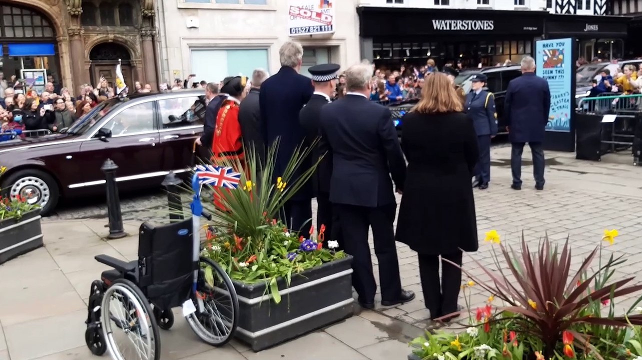 Footage from Shropshire Star reporter David Tooley of Queen Camilla’s visit to Shrewsbury