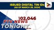 BIR issued over 102-K digital TIN IDs