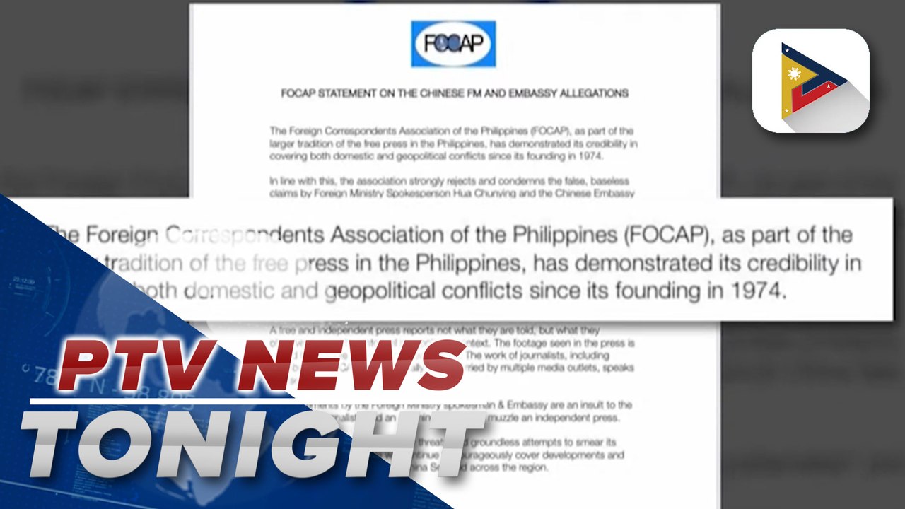 NUJP, FOCAP react to statement of Chinese foreign ministry on media personnel who joined latest resupply mission in WPS