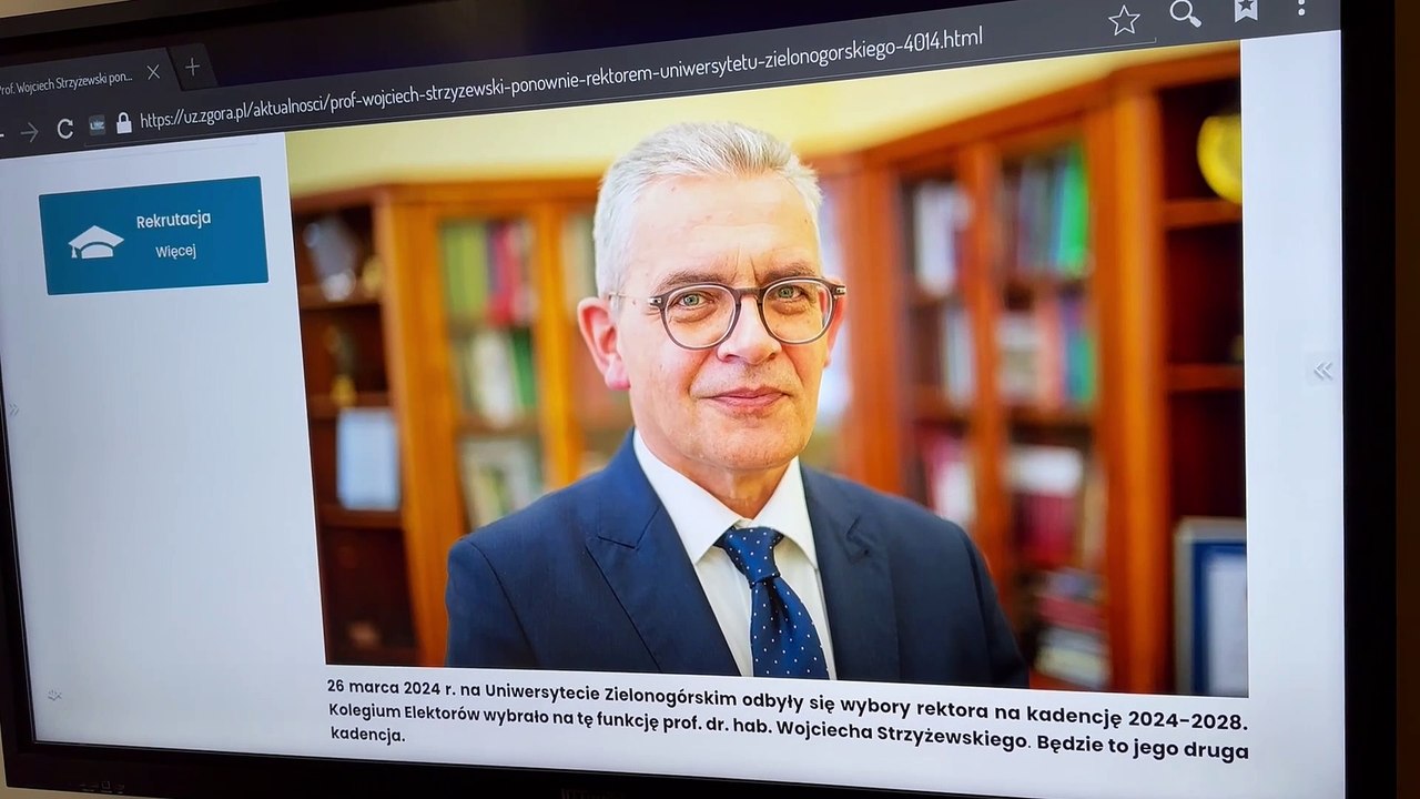 Gazeta Lubuska. Zielona Góra. Prof. dr. hab. Wo...