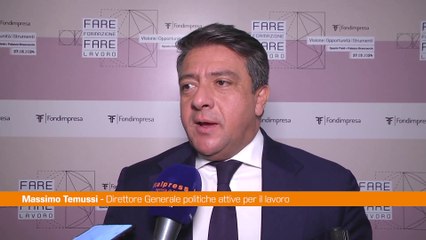 Lavoro, Temussi "Ruolo importante per i fondi e la formazione"