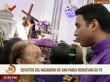 Devotos de todas las edades demuestran amor y fervor al nazareno en Caracas