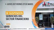 Semana Santa 2024: Servicio del sector financiero y del transporte público