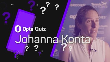 Video herunterladen: Opta Quiz - How well does Johanna Konta know her career?