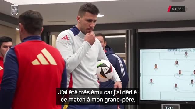 Espagne - Rodri : “J'ai été très ému car j'ai dédié ce match à mon grand-père”
