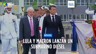 Lula y Macron lanzan en Brasil un submarino propulsado por diésel