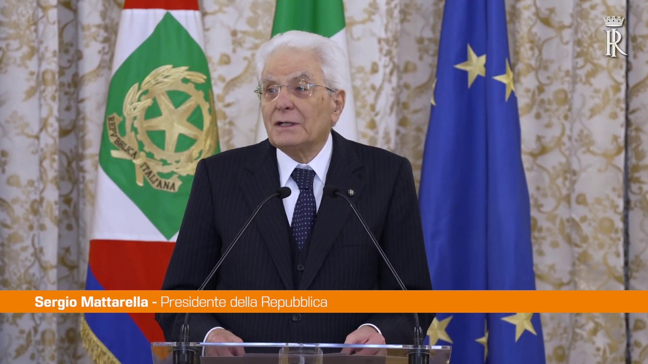 Mattarella "Ripristinare coesione tra nazioni è vocazione dell'Italia"