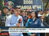 Más de 300 funcionarios fueron desplegados para mitigar los incendios forestales en el edo. Aragua