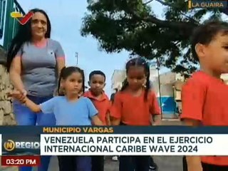 La Guaira | Instituciones educativas participan en el ejercicio internacional "Caribe Wave 2024"