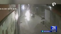 Cámara capta violento choque entre una camioneta y un motociclista en Huánuco
